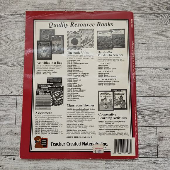 Social Studies In A Bag PRIMARY GRADES 1995 Vtg Teacher Created Materials - Picture 8 of 13